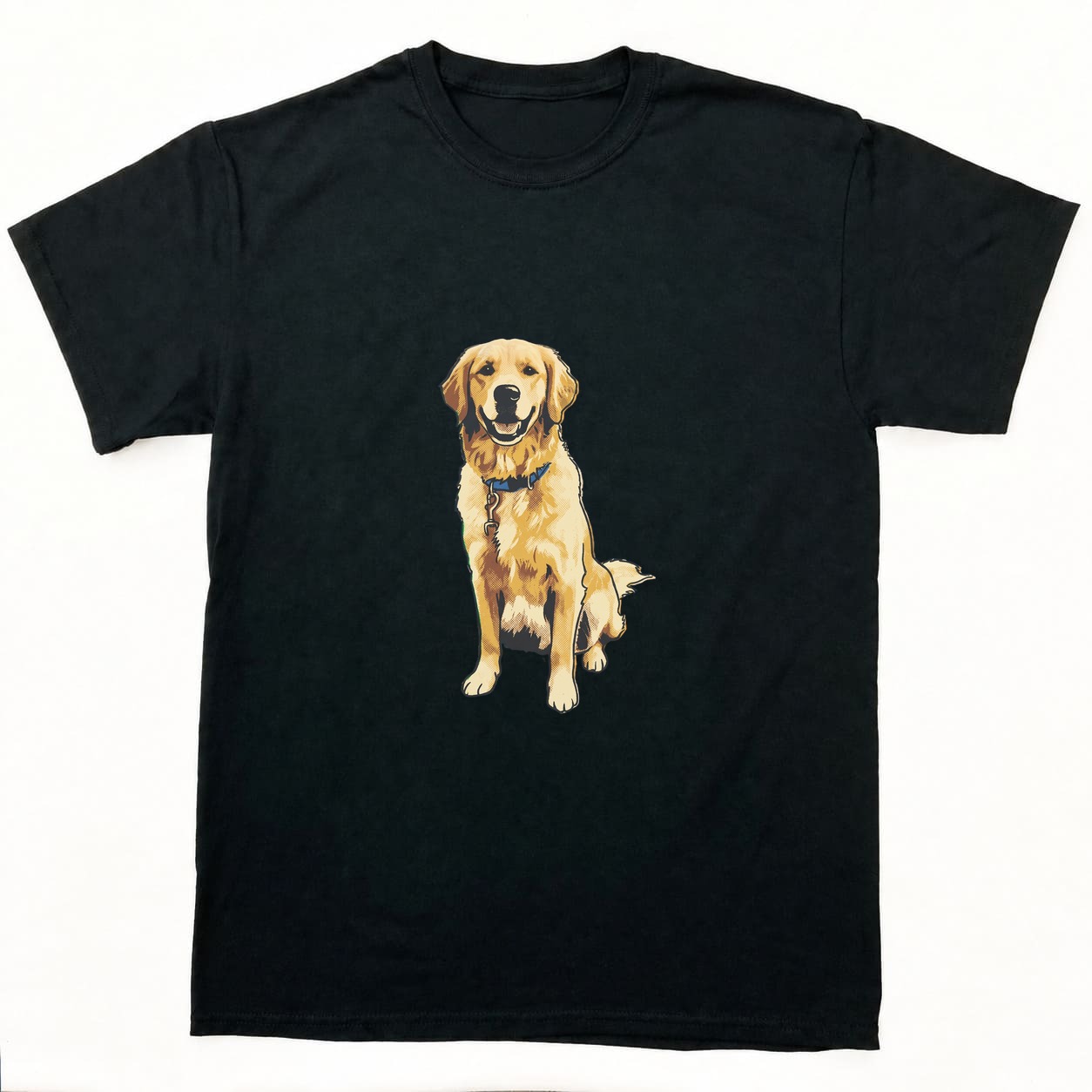 ヴィンテージプリントTシャツの正面イメージ(ブラック)