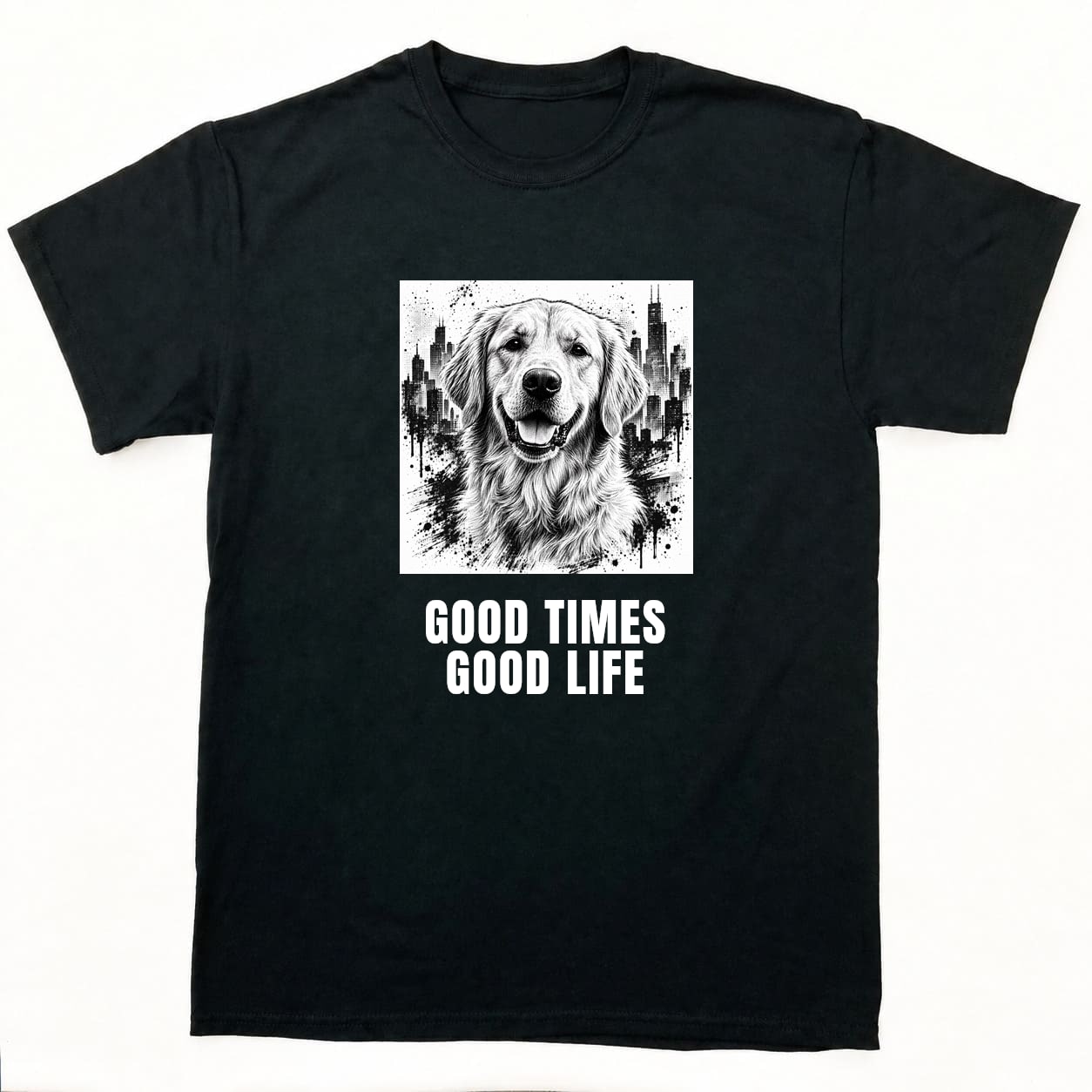 シティインクTシャツの正面イメージ(ブラック)