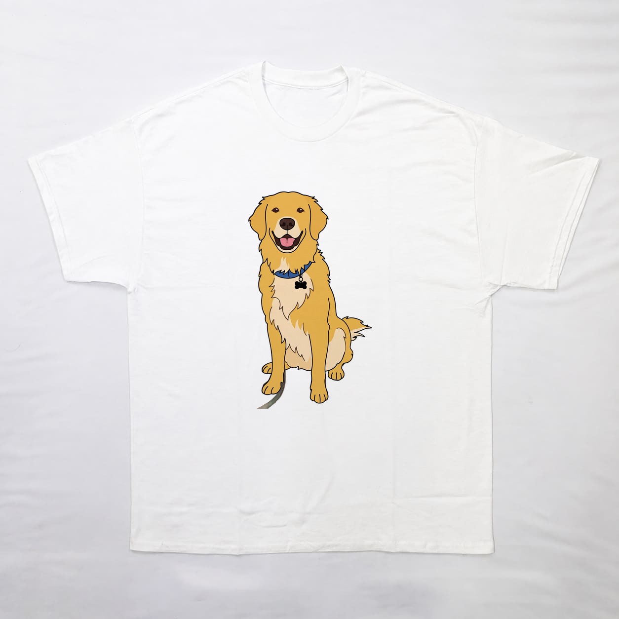イラストプリントTシャツの正面イメージ(ホワイト)