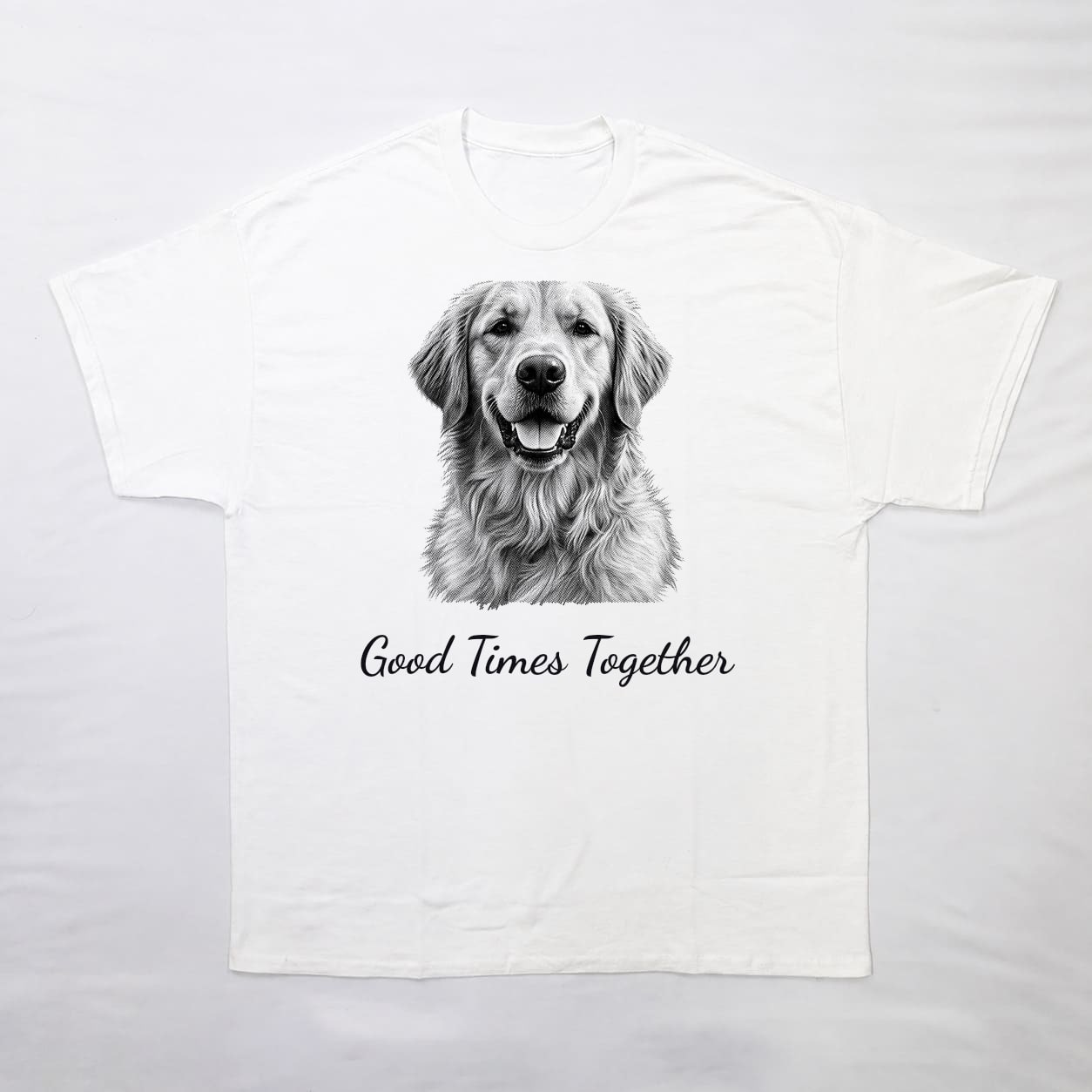 ハーフトーンTシャツの正面イメージ(ホワイト)